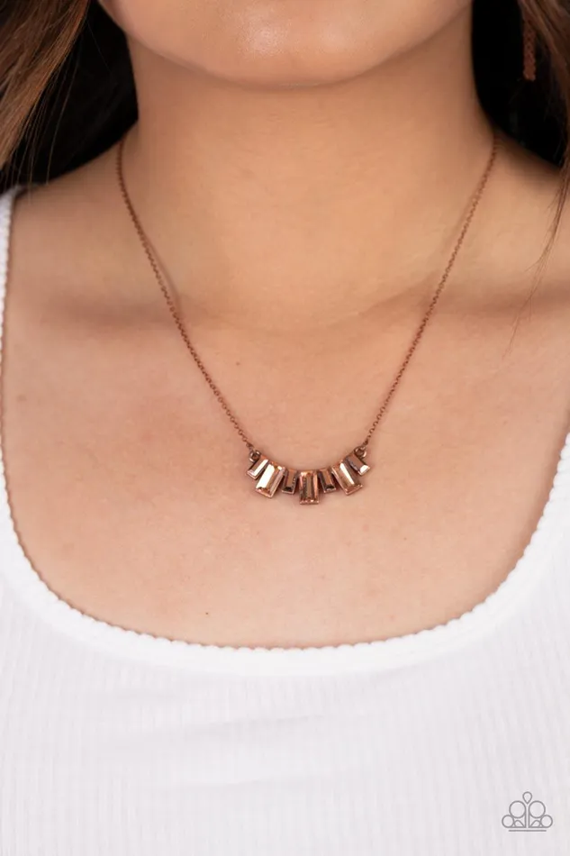 Paparazzi Accessories Necklaces Hype Girl Glamour Copper Necklace Jewelry by Bretta Paparazzi Accessories Necklaces Hype Girl Glamour Copper Necklace Jewelry by Bretta