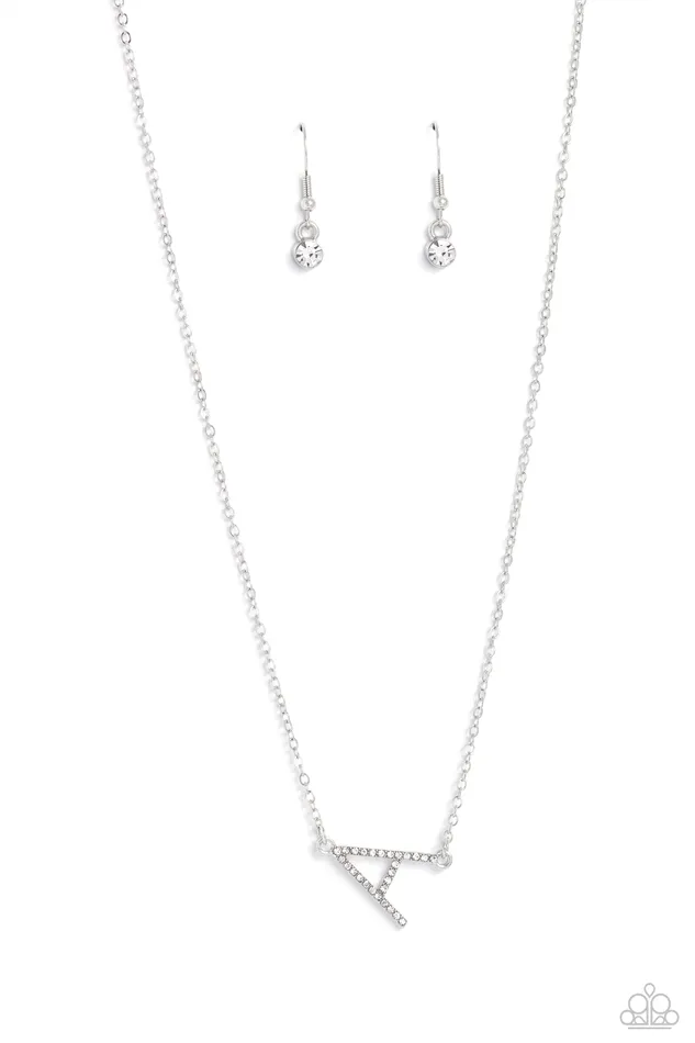 Paparazzi Accessories Necklaces INITIALLY Yours A White Necklace Jewelry by Bretta