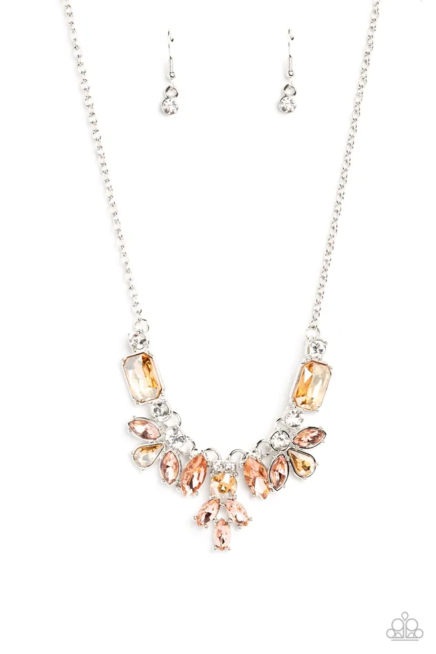 Paparazzi Accessories Necklaces Prima Donna Dazzle Brown Necklace Jewelry by Bretta