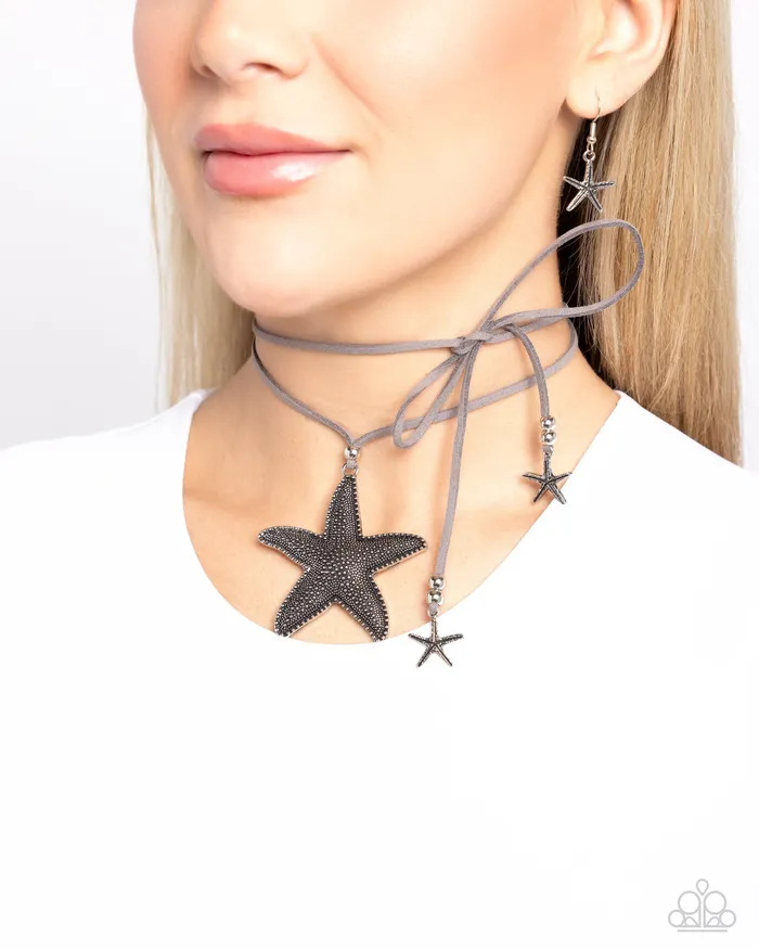 Paparazzi Accessories Necklaces Starfish Sentiment Silver Necklace Jewelry by Bretta