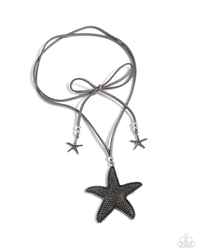 Paparazzi Accessories Necklaces Starfish Sentiment Silver Necklace Jewelry by Bretta