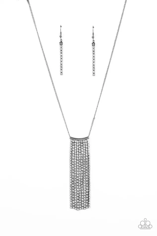 Paparazzi Accessories Necklaces Stellar Crescendo Black Necklace Jewelry by Bretta