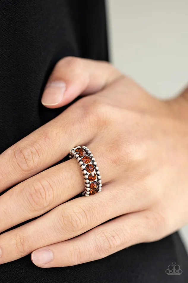 Paparazzi Accessories Rings Crank It Up Brown Ring Jewelry by Bretta