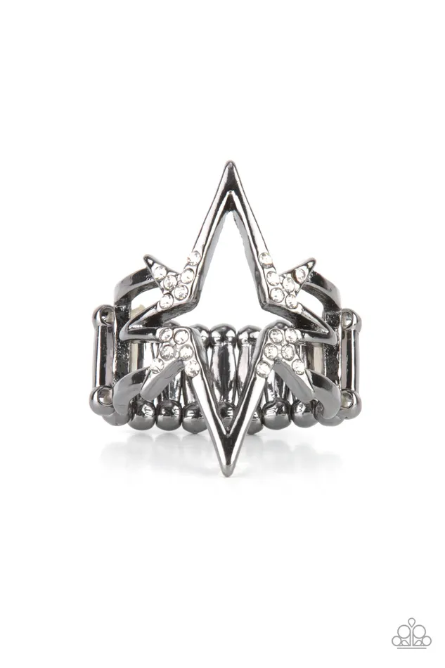 Paparazzi Accessories Rings Extra Electrifying Black Ring Jewelry by Bretta