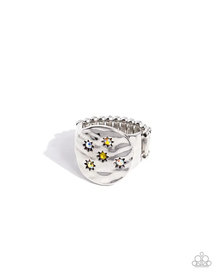 Paparazzi Accessories Rings Starry Serenade Yellow Ring Jewelry by Bretta