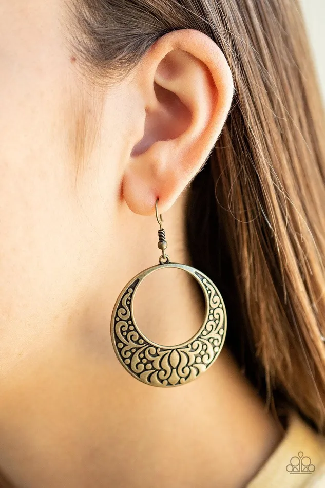 Paparazzi Accessories Secret Groves Brass Earrings Jewelry by Bretta Earrings