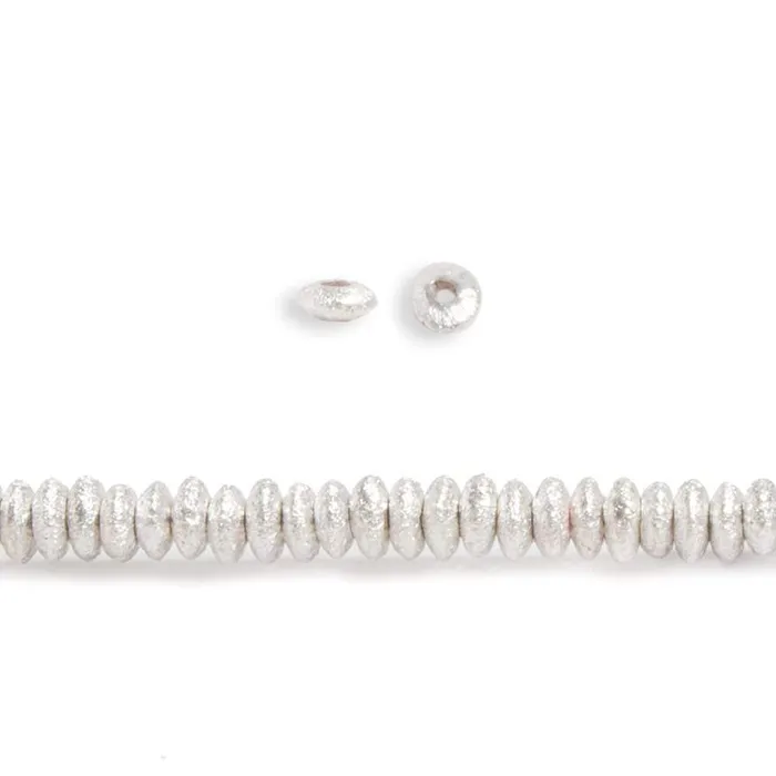 Rings 2mm Sterling Silver Plated Copper Brushed Rondelle 8 inch 156 pcs Beadsofcambaycom Rings 2mm Sterling Silver Plated Copper Brushed Rondelle 8 inch 156 pcs Beadsofcambaycom