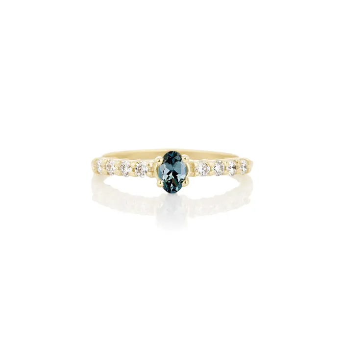 Rings AURUM by Gubjrg Womens spinel and diamond ring