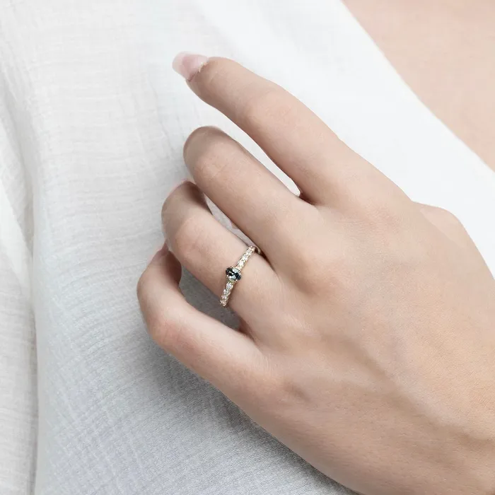 Rings AURUM by Gubjrg Womens spinel and diamond ring