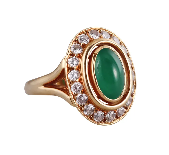 Rings Cartier Paris Diamond Emerald Gold Ring Cartier
