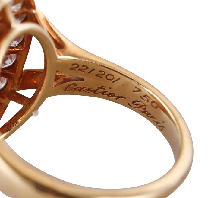 Rings Cartier Paris Diamond Emerald Gold Ring Cartier
