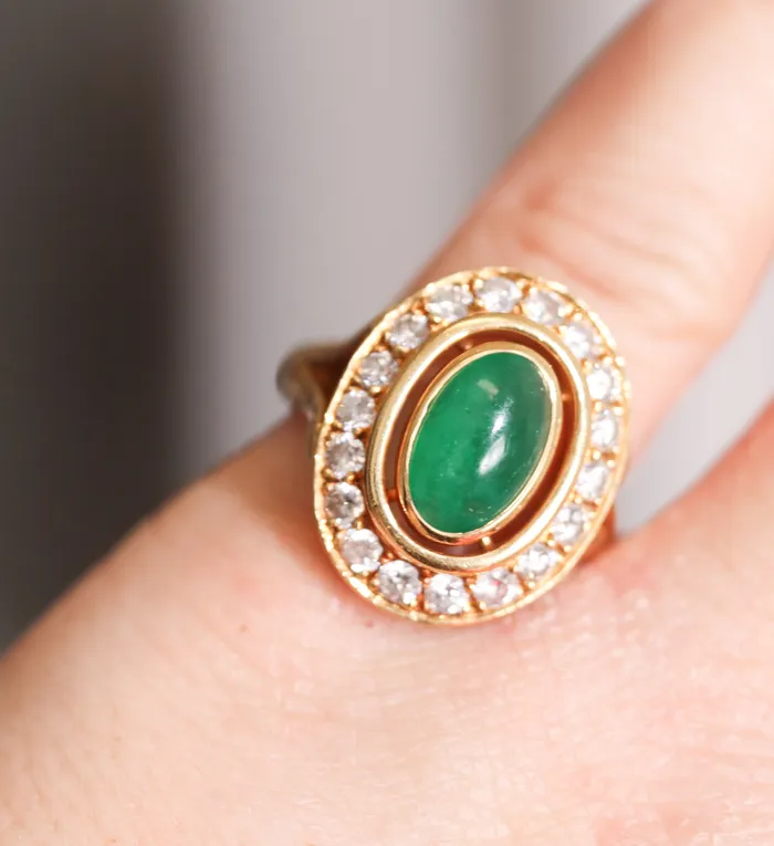 Rings Cartier Paris Diamond Emerald Gold Ring Cartier