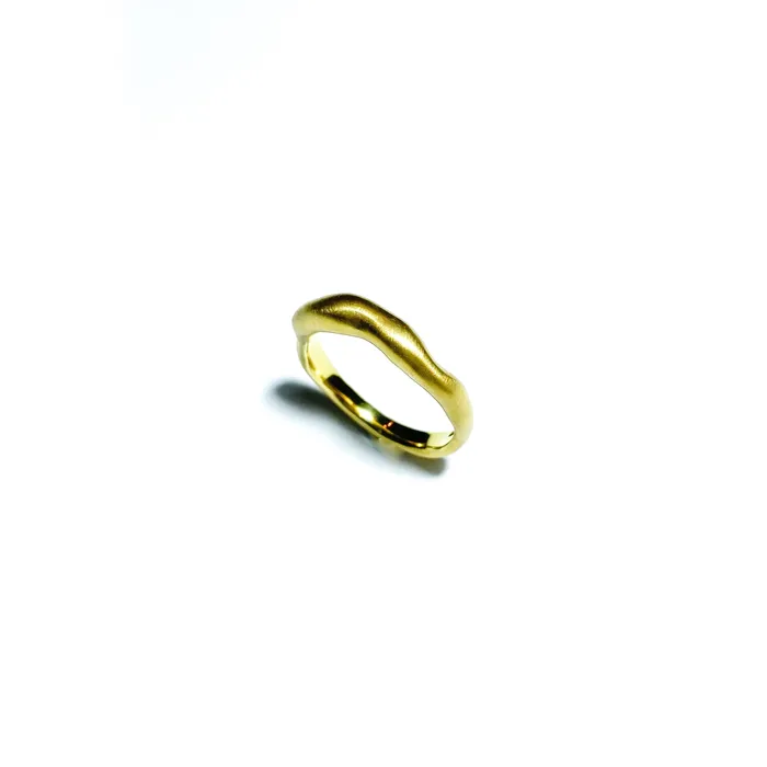 Rings Curves gold plated silver ring Joanna Jablko Jewelry Rings Curves gold plated silver ring Joanna Jablko Jewelry