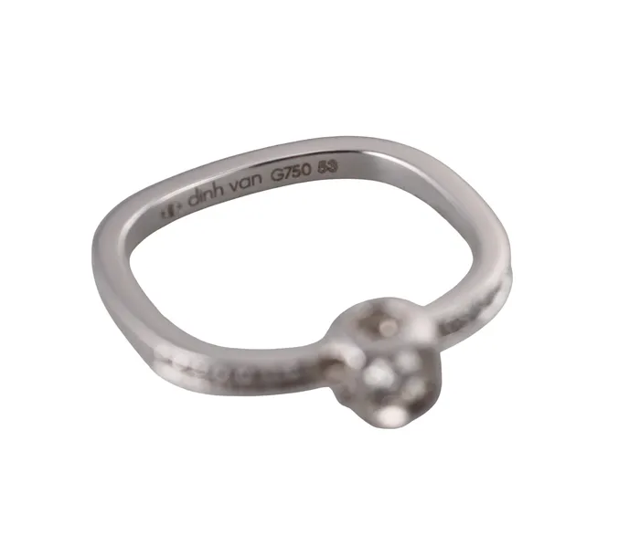 Rings Dinh Van Dinh Van Le Cube Diamond White Gold Small Ring