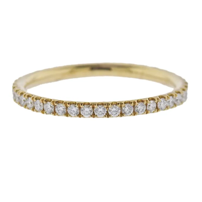 Rings Georg Jensen Georg Jensen 18k Yellow Gold Aurora Diamond Ring 1553 A Rings Georg Jensen Georg Jensen 18k Yellow Gold Aurora Diamond Ring 1553 A
