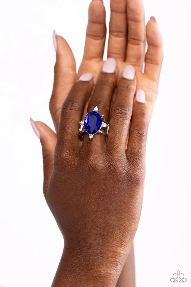Rings Paparazzi Accessories Sensational Sparkle Blue Ring Jewelry by Bretta