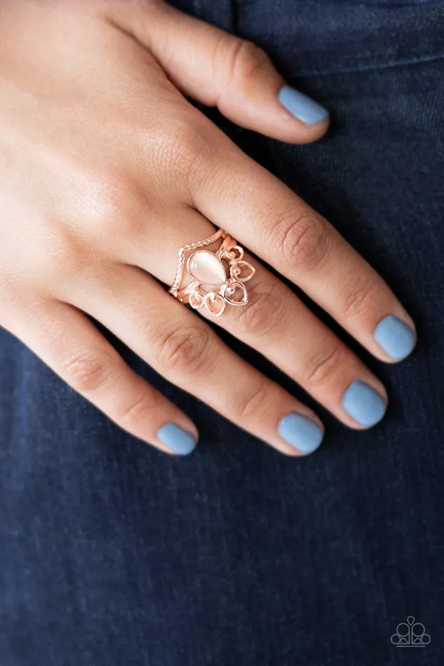 Rings Paparazzi Accessories Serene Scene Rose Gold Ring Jewelry by Bretta