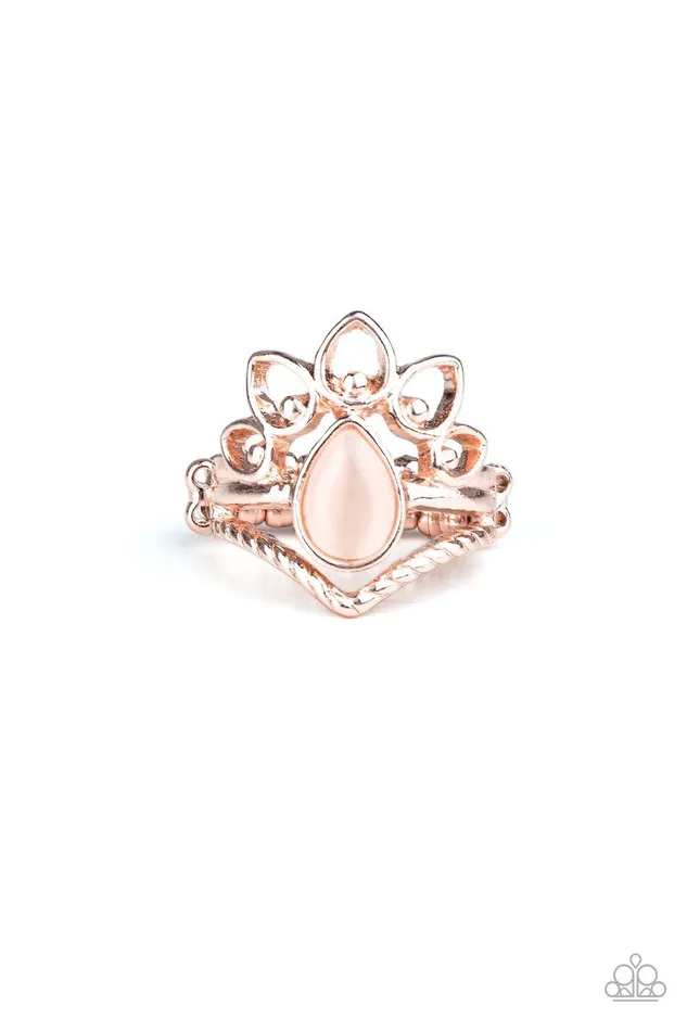 Rings Paparazzi Accessories Serene Scene Rose Gold Ring Jewelry by Bretta