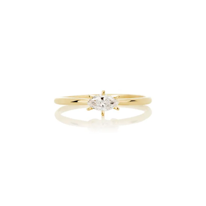 Rings Womens diamond ring AURUM by Gubjrg