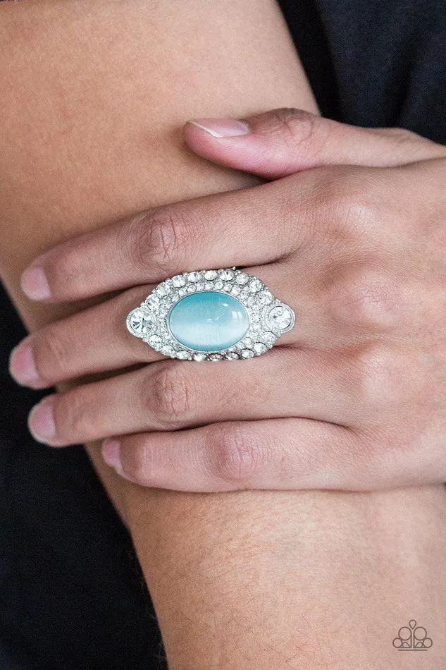 Riviera Royalty Blue Ring Jewelry by Bretta Paparazzi Accessories Rings