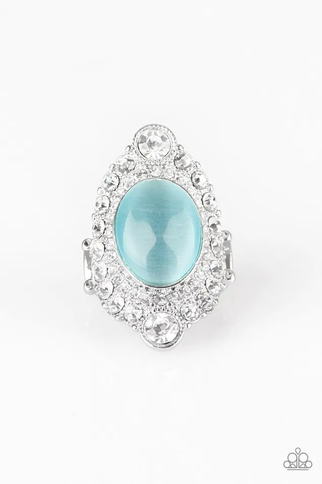 Riviera Royalty Blue Ring Jewelry by Bretta Paparazzi Accessories Rings