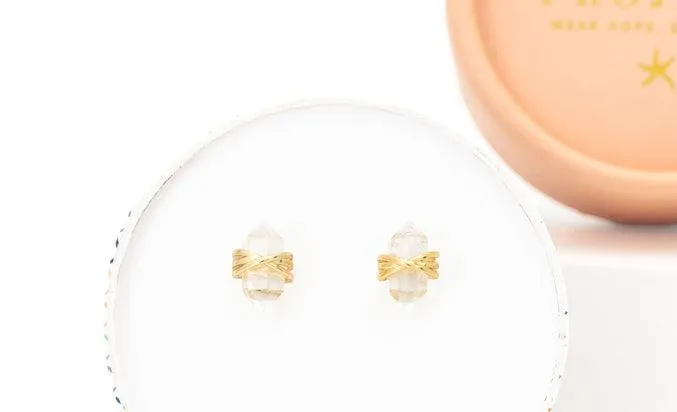 Starfish Project Gold Wrapped Crystal Stud Earrings Give Freedom to Women Earrings