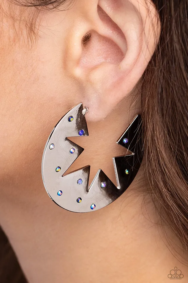 Starry Sensation Blue Earrings Jewelry by Bretta Paparazzi Accessories Earrings