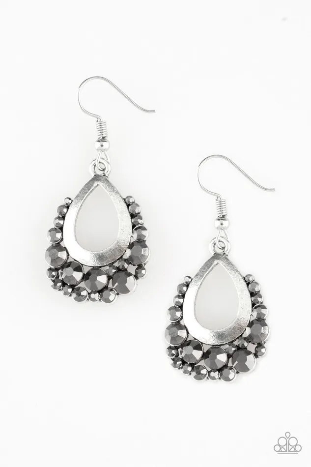 Table For Two Silver Earrings Jewelry by Bretta Paparazzi Accessories Earrings