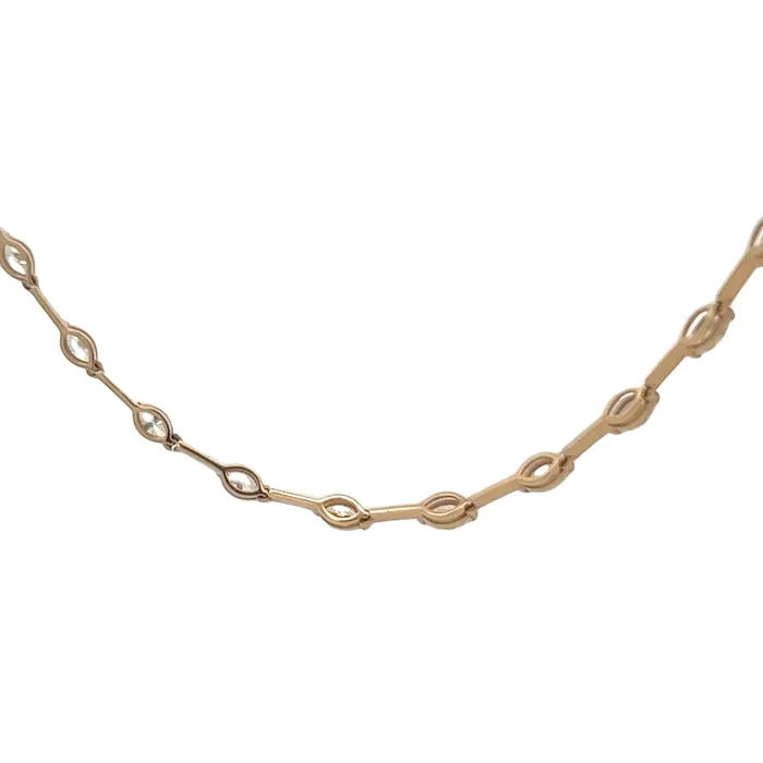 YaninaCo Jewelry Necklaces Marquise Yellow Diamond Necklace YaninaCo Jewelry Necklaces Marquise Yellow Diamond Necklace