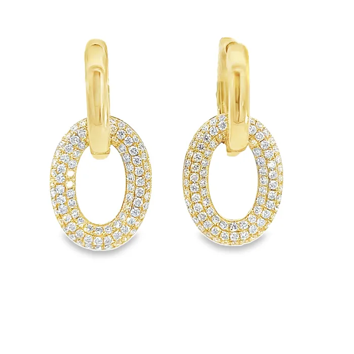 YaninaCo Jewelry Oval Link Earrings Earrings