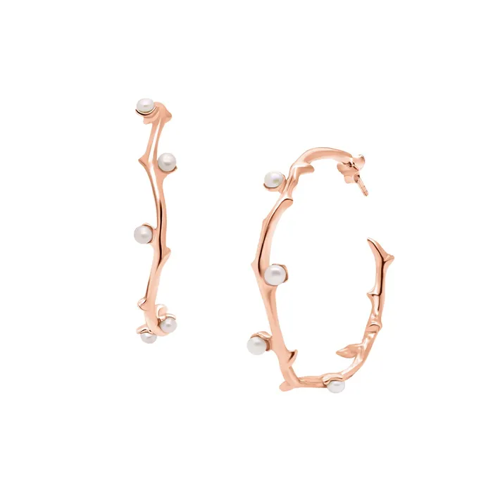 acemijewelry Earrings Vine Thorn Hoop