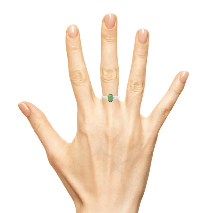 Australian Opal Cutters Rings Australian Opal Boulder Ring set in Sterling Silver