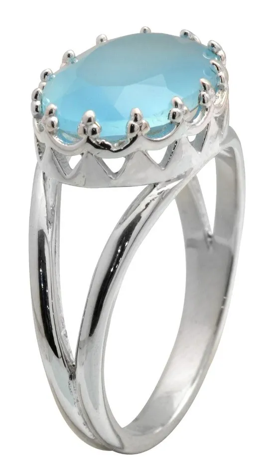 Blue Chalcedony Gemstone Ring YoTreasure Rings