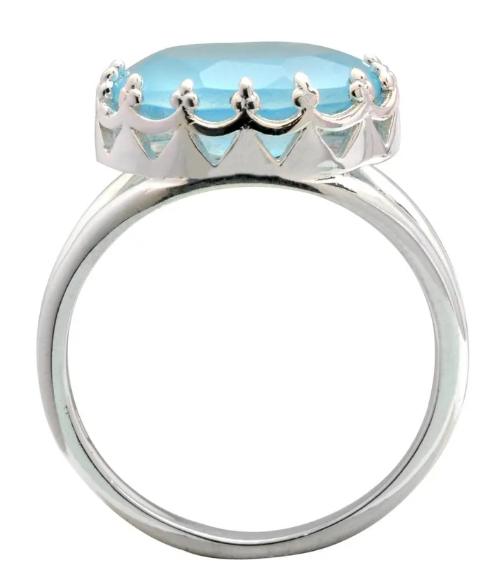 Blue Chalcedony Gemstone Ring YoTreasure Rings