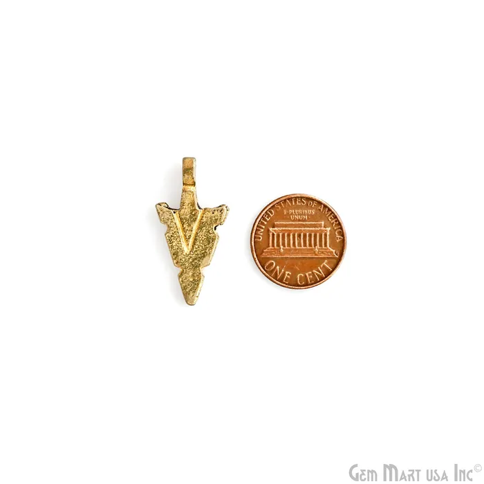 Brass Arrowhead Pendant Charm Gold Plated Antique Tribal Boho Charms Vintage Danger Triangle Jewelry Supply Gothic Jewelry GemMartUSA Charm Necklaces Brass Arrowhead Pendant Charm Gold Plated Antique Tribal Boho Charms Vintage Danger Triangle Jewelry Supply Gothic Jewelry GemMartUSA Charm Necklaces