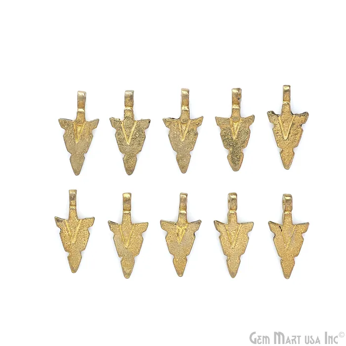 Brass Arrowhead Pendant Charm Gold Plated Antique Tribal Boho Charms Vintage Danger Triangle Jewelry Supply Gothic Jewelry GemMartUSA Charm Necklaces Brass Arrowhead Pendant Charm Gold Plated Antique Tribal Boho Charms Vintage Danger Triangle Jewelry Supply Gothic Jewelry GemMartUSA Charm Necklaces
