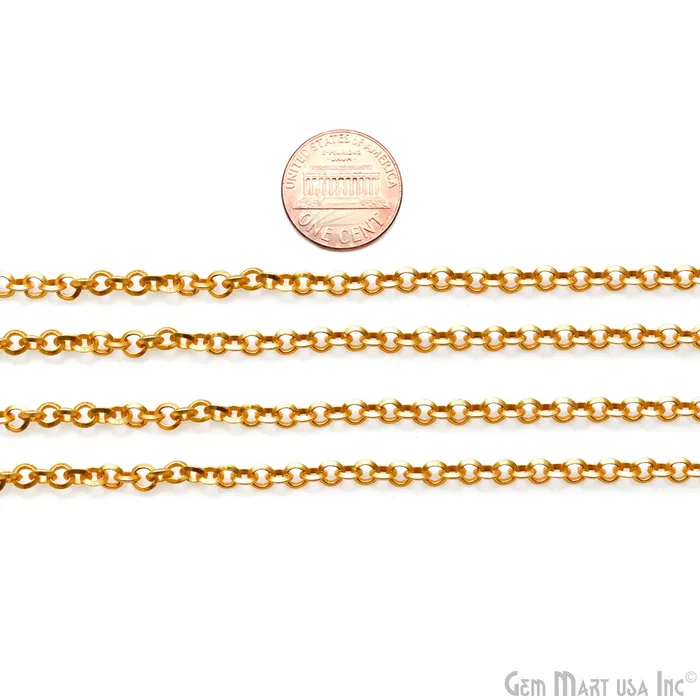 Cable Chain For Jewelry Making 3mm Cable Link Chain Necklace Minimal Finding Chain GemMartUSA Necklaces