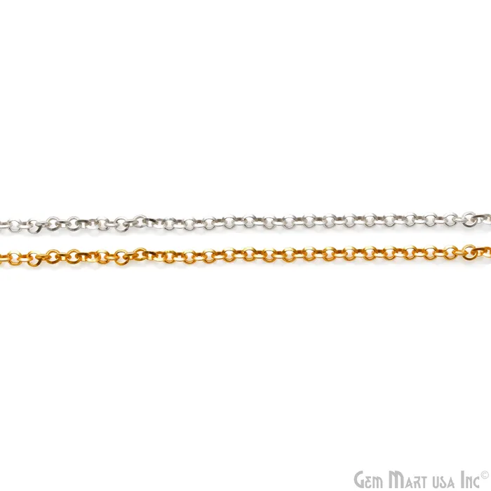 Cable Chain For Jewelry Making 3mm Cable Link Chain Necklace Minimal Finding Chain GemMartUSA Necklaces
