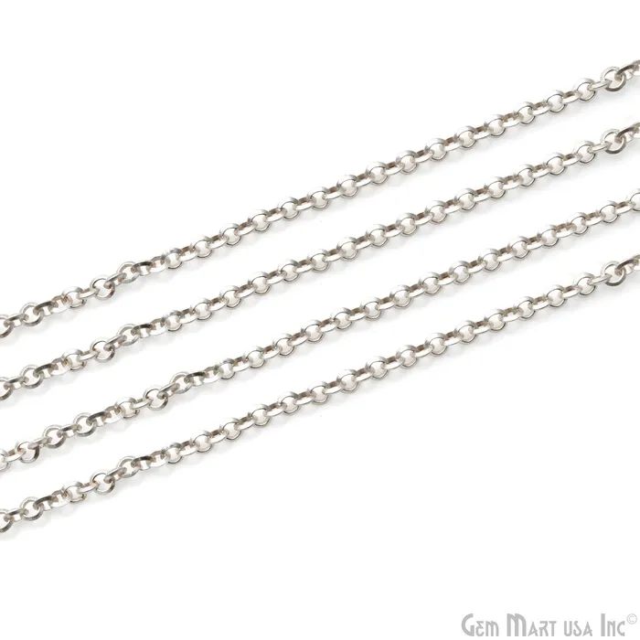 Cable Chain For Jewelry Making 3mm Cable Link Chain Necklace Minimal Finding Chain GemMartUSA Necklaces