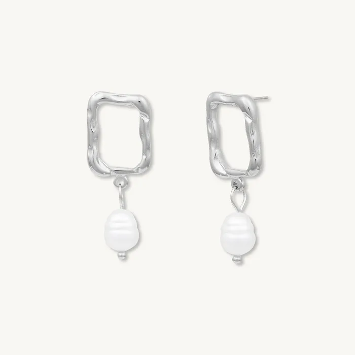 Camile Stone Earrings Ashley Pearl Drop Earrings