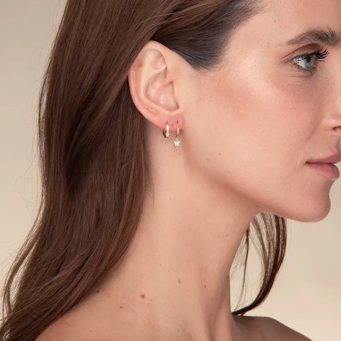 Camile Stone Earrings Butterfly Zirconia Drop Huggie Earrings Camile Stone Earrings Butterfly Zirconia Drop Huggie Earrings