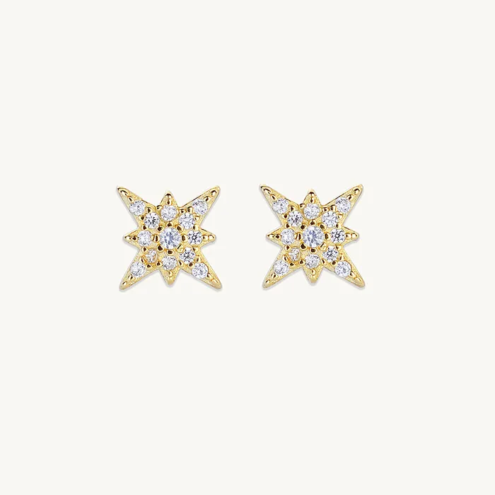 Camile Stone Earrings Starlight Sapphire Earrings