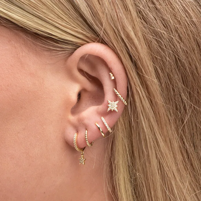 Camile Stone Earrings Starlight Sapphire Earrings