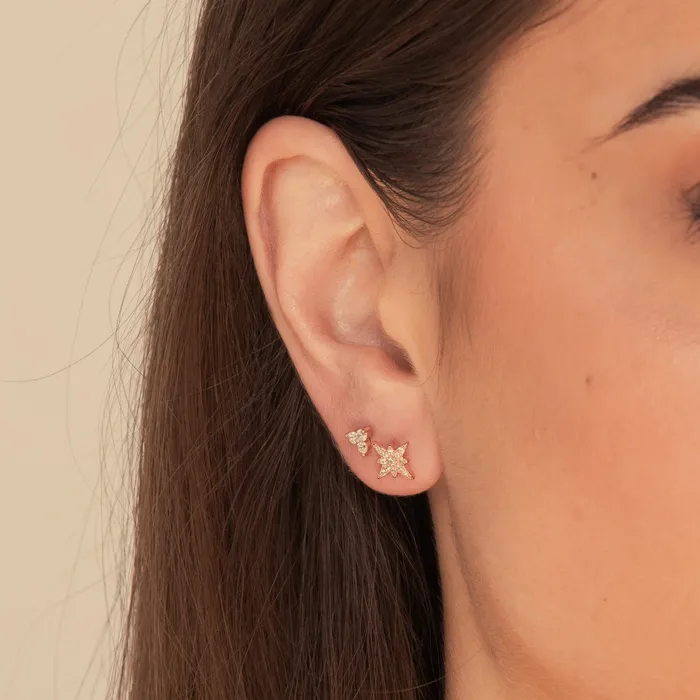 Camile Stone Earrings Starlight Sapphire Earrings