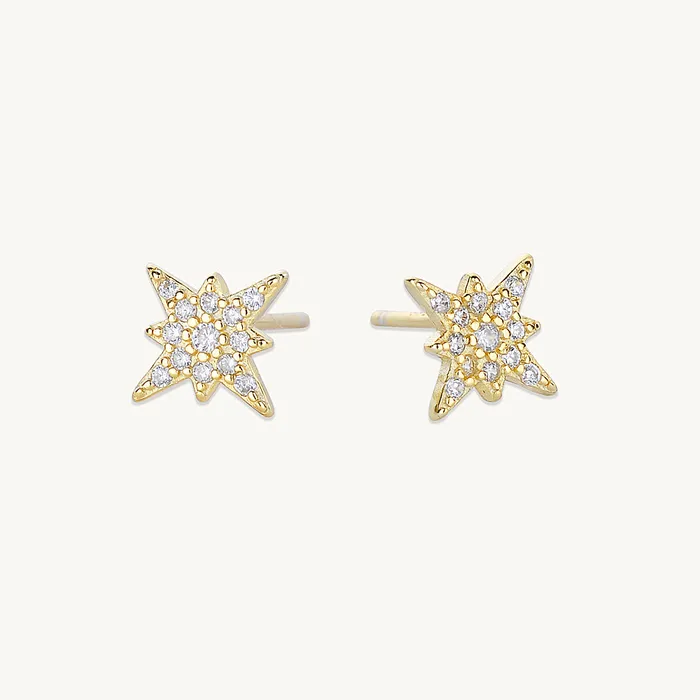 Camile Stone Earrings Starlight Sapphire Earrings