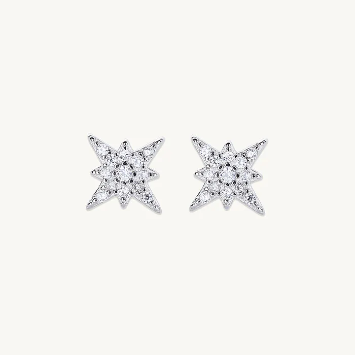Camile Stone Earrings Starlight Sapphire Earrings