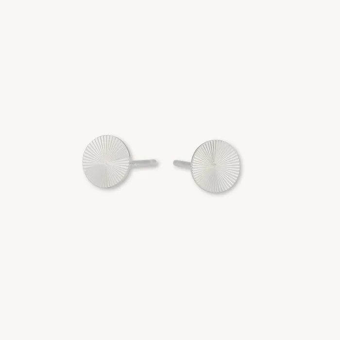 Camile Stone Earrings Sunbeam Disc Stud Earrings Camile Stone Earrings Sunbeam Disc Stud Earrings