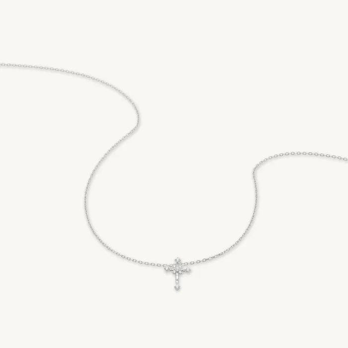 Camile Stone Necklaces Cross Sacred Chain Necklace