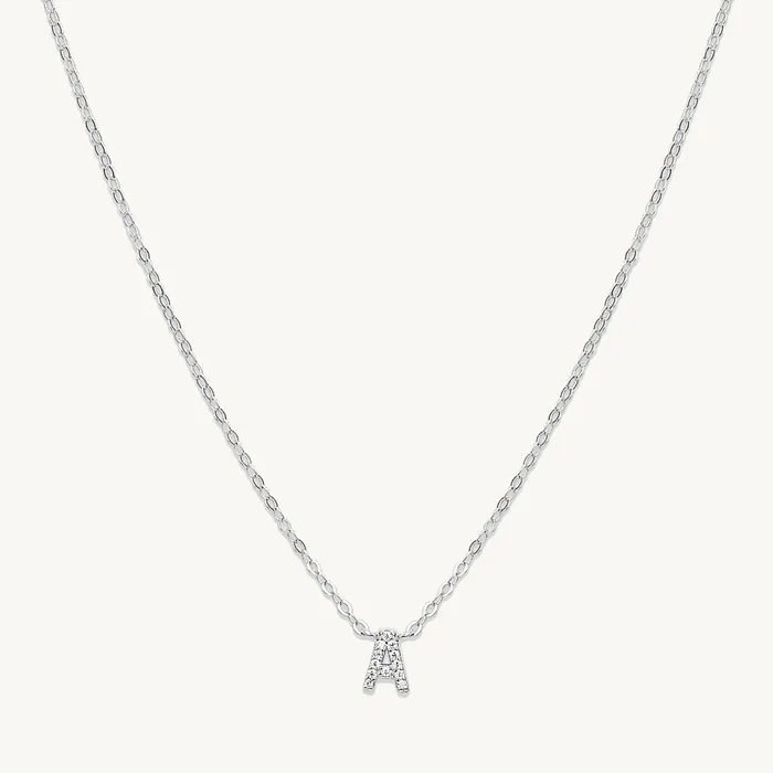 Camile Stone Necklaces The Original Initial Sapphire Letter Necklace Camile Stone Necklaces The Original Initial Sapphire Letter Necklace