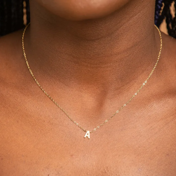 Camile Stone Necklaces The Original Initial Sapphire Letter Necklace Camile Stone Necklaces The Original Initial Sapphire Letter Necklace